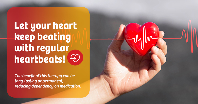 let your heart keep beating with regular heartbeats