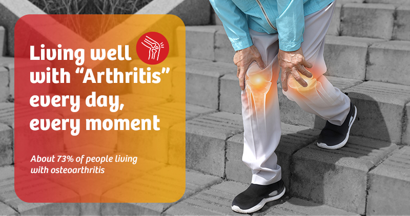 living well with arthritis every day every moment