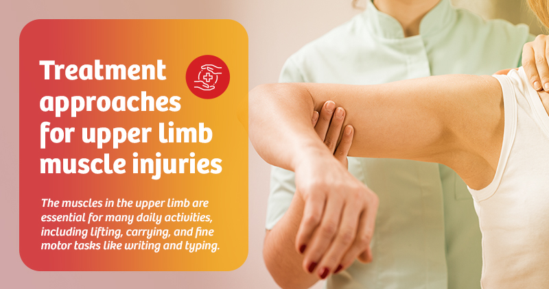 treatment approaches for upper limb muscle injuries